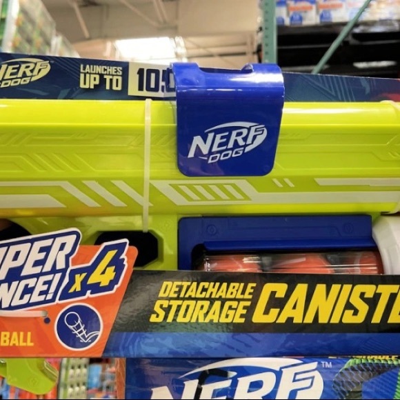 Nerf Dog Nerf Dog Super Bounce 4 Rubber Tennis Ball Blaster Gun